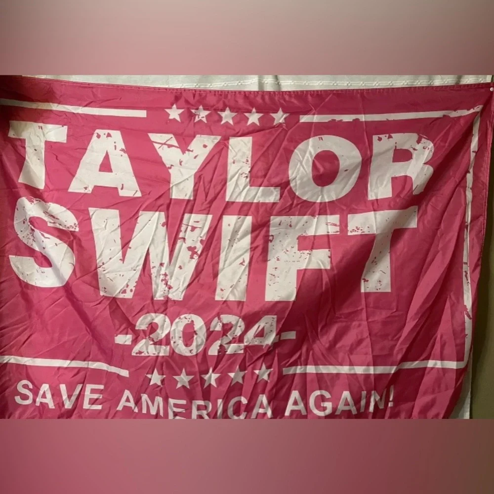 Taylor Swift 2024 “Save America Again” Flag 59” x 35” EUC